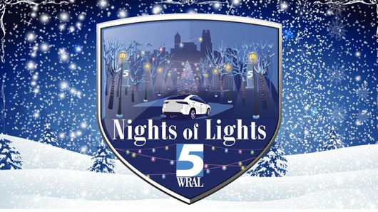 Night of Lights wintry graphic logo