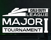 Graphic with a dark-green background under a white "Call of Duty League: Major I Tournament" logo